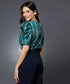Chiffon Printed Vneck Top